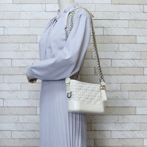 Chanel Small Bag Bag Hobo Gabriel White Shoulder de Tweed